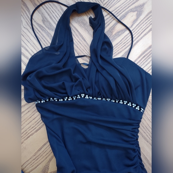 Cache chiffon black sparkle dress - Picture 4 of 7